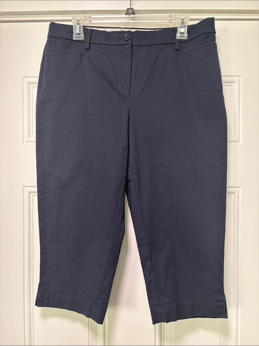 Talbots Perfect Skimmer Capri Pants - Navy Blue (Size 12 Petite) NWOT